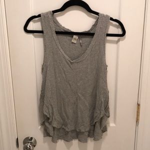 A per crane size small waffle texture tank top